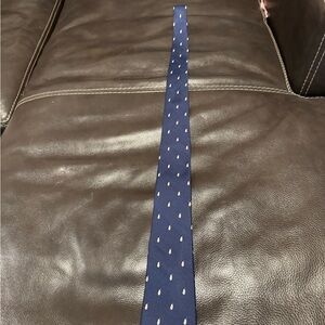 Banana Republic Narrow Dark Blue Tie with Penguins